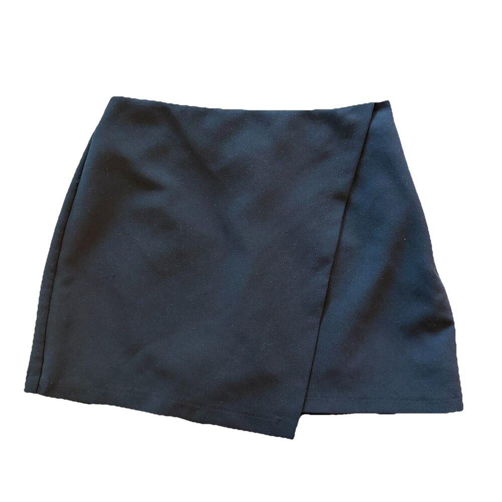 Abercrombie & Fitch Black Wrap Skort Mini Women Small Minimalist Academia